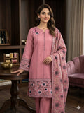 Folk Floral – Dusty Rose Embroidered Unstitched Three-Piece Suit